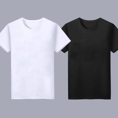 China Wholesale New Anti-Wrinkle T-Shirts Cotton Fashionable Unisex Plain T-Shirt Round Neck White 100% With Customize Logo Printing Man T-shirt for sale