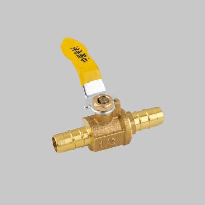 China Home Kitchen Double-Fork Male Thread Brass Gas Valve for sale