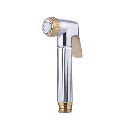 China Wall Mounted Muslim Chrome Shattaf Travel Sense Faucets Bathroom Bidet Sprayer Golden Toilet Hand Held Zinc for sale