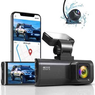 China REDTIGER Dash Cam Full HD Waterproof Front Rear 4K/2.5K Dash Camera For Cars Built-in Wi-Fi GPS 3.16