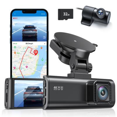 China NIGHT VISION Redtiger Lens Dash Cam 4k Gps Wifi Camera Recorder 4k Dash Cam Doble Camara Dual for sale