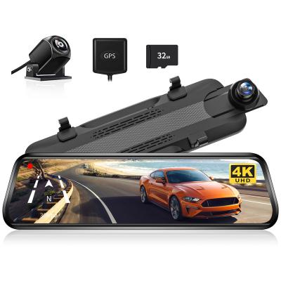 China WOLFBOX G930 4k Waterproof Front & Rear Dual Camera Mirror Dash Car Gps Rearview Mirror Dash Cam for sale