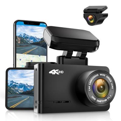 China NIGHT VISION dash cam wifi gps 4k dual dash cam front and rear dual dash 4k cam for car for sale