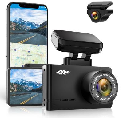 China New NIGHT VISION Car Dvr Dash Cam Front And Rear 4k Wifi Gps Dash Cam Car VCR Dash Cam for sale