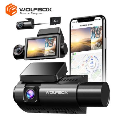 China WOLFBOX NIGHT VISION Front Inside Rear 4K 3840*2160P Dash Cam 3 Channel Car DVR Video Camera Dashcam WiFi GPS Parking Mode 1080P for sale