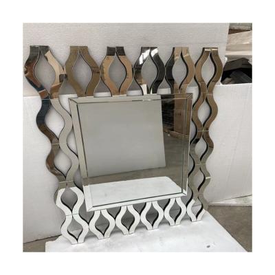 China Latest Modern Furniture Mirror Shape Rectangle Graphic Design Customization Support Latest Modern Item Wall Decorative Mirror for sale