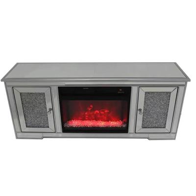 China (Others) 2022 new adjustable modern mirrored glass electric fireplace factory direct sales for sale