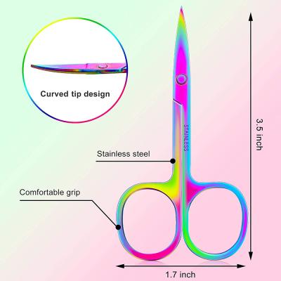 China Mini Right Handed Scissors Eyelash Scissor Private Label Strip Eyelash Scissors Bulk Pink Small Scissors for sale