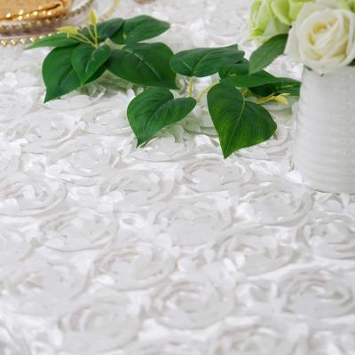 China Petal Wedding Bridal Rosette Floral Breathable Satin Fabric for sale