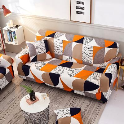 China Hot Selling Simple Designs Full Covers Protective Elastic Spandex Stretch Sofa Corner Sofa Covers for sale