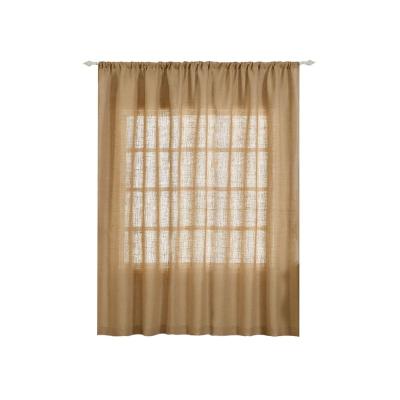 China Rustic Home Simplicity Eco Friendly Burlap Hessian Curtain Backdrop Panels for sale