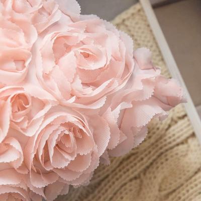 China 3D Chiffon Rose Flower Pillow Cover Solid Anti-static Decorative Romantic Stereo Pillow Case for Sofa Bedroom Car for sale