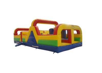 China Attractive Small Largest Inflatable Obstacle Course Bright Silk Printing Nontoxic for sale