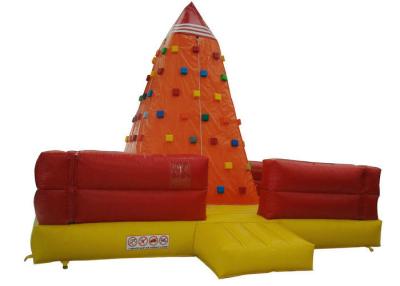 China Challenging Inflatable Climbing Tower , Amusement Park Inflatable Climbing Wall And Slide for sale