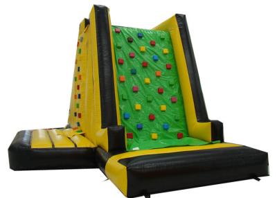 China Commericial Inflatable Rock Climbing Wall Mountain Three Sides Silk Printing for sale