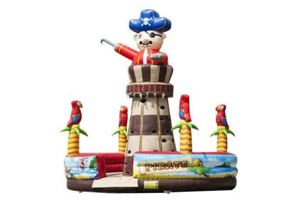 China Adventuring Pirate Inflatable Climbers For Toddlers , Rock Climb Slide Inflatable 7.0 X 5.6 M for sale