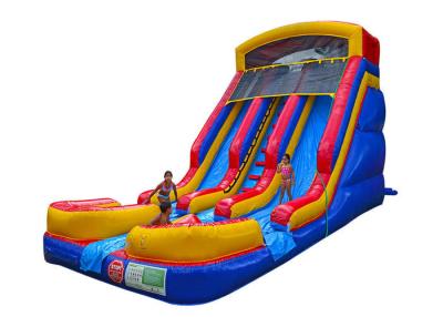 China Colorful Dry / Wet Kids Backyard Inflatable Water Slide Fire retardant for sale