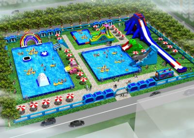 China Outdoor Commercial Inflatable Water Amusement Park Customized for sale