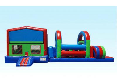 China Big And Bright Inflatable Obstacle Course Challenge Eco Friendly PVC Tarpauline Plato Material for sale