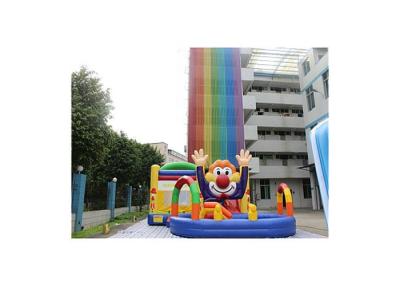 China Commercial Grade Smiling Clown Inflatable Amusement Park For Children for sale