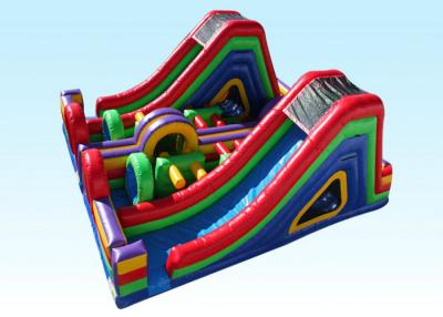 China Colorful Dual Lap Inflatable Dry Obstacle Course For Toddler UL BV CCC for sale