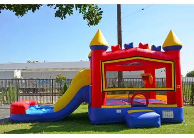 China Attractive Inflatable Bouncy Castle With Slide With Printing For Kids for sale