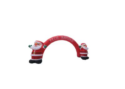 중국 Christmas outdoor oxford santa claus inflatable advertising signs arch tube products 판매용