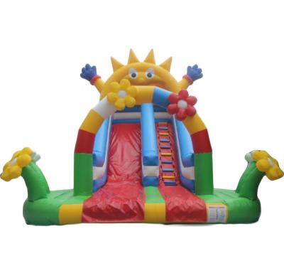 中国 Sun funny park customized PVC inflatable game water slide baby bouncer for kids 販売のため