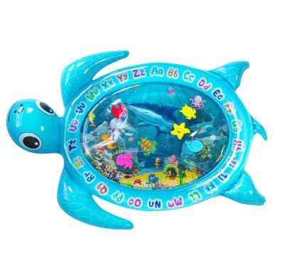 Китай PVC Blue Turtle Water Cushion Water Pad Play Mat Baby Toddler Toy Summer Fun Game Mat продается