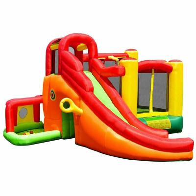 China China Factory PVC Tarpaulin Hot sell inflatable bouncy castle baby bouncer house with water slide for sale zu verkaufen