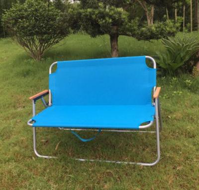 China Korea Style Double Folding Chair Camping Two Seats Modern Hot-selling Portable Folding Chair for sale