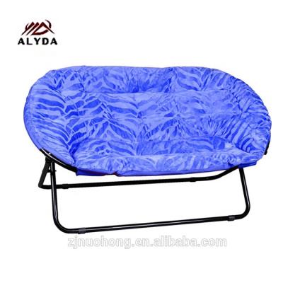 China For Two Person Custom Folding Camping Chair Extended Double Chair Portable High Quality Outdoor Moon Chair for sale