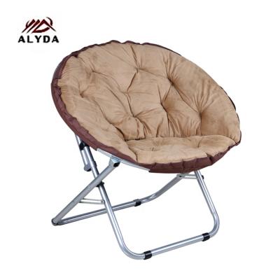 China Modern Portable Outdoor Custom Leisure Moon Chair Comfortable Folding Moon Chair for sale