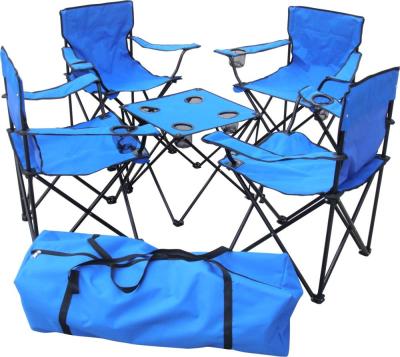 China Hot-selling cheap folding camping portable whole set table and chair for sale