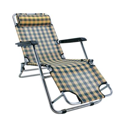 China Lightweight Easy-Carry Folding Nap Bed Lightweight Dual-Use Outdoor Lounge Chair Furniture Portable Camping Beach Chair for sale