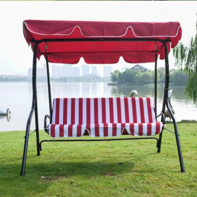 China Modern Customized Outdoor Model 3 Seats Hanging Swing Chair Rocking Chair For Garden Patio Balcony for sale