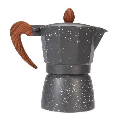 China WITH LID 3 or 6 Mocha Cups Aluminum Coffee Pot Filter Italian Espresso Coffee Machine Percolator Tool Percolator Pot for sale