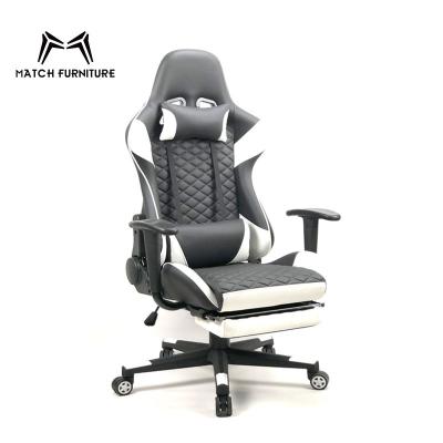 China (Size) Wholesale Custom Logo Luxury Leather Adjustable Comfort Office Home Racing Gaming Chair for sale