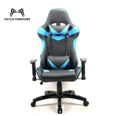 China (Size) simple design ergonomic adjustable racing style leather gaming office chair for sale for sale