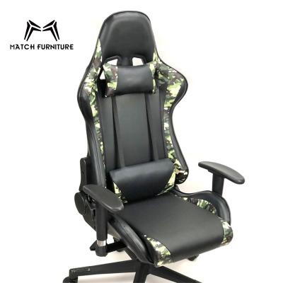 China Swivel (Height)Adjustable Office PC Gaming Chair With Removable Head And Lumbar Pillows for sale