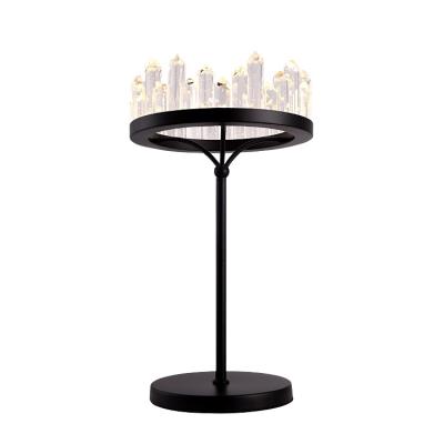 China Simple Hotel Decor Fabric Table Lamp For Living Room Bedroom Brass Desk Lamps for sale