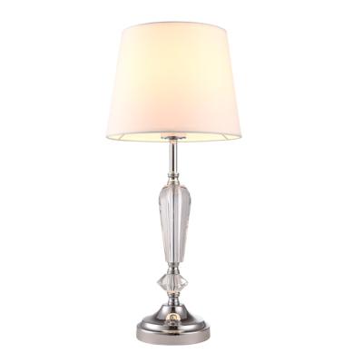 China 2021 super cool cheap modern nice crystal fabric shade modern homecenter decorative Table lamps for sale