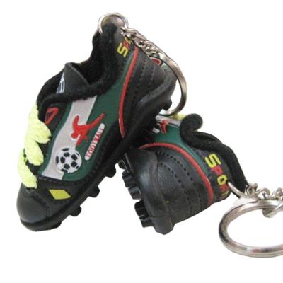 China Durable China Factory Wholesale Promotional Hot Selling Key Chains EU Soccer Boot Sneaker Soccer Shoes Keychains for sale