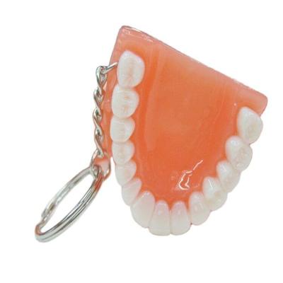 China Factory Price Wholesale Durable High Quality Promotional Designer New Design Keychain Toys Denture Key Chain for sale