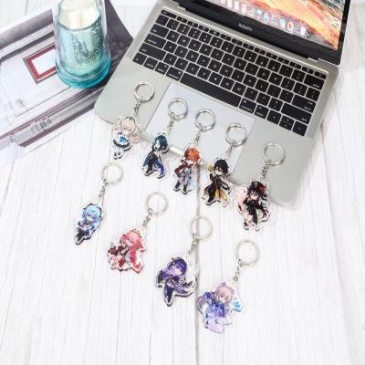 China 2022 Custom Printed Charms Factory Acrylic Character Acrylic Charm Durable Key Chain for sale