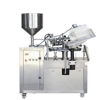 China Semi automatic food ointment tube machine/ab glue aluminum tube filling folding sealing machines for sale for sale