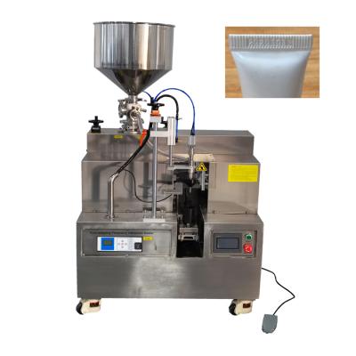 China Food Semi-automatic daily chemical cosmetic tube filling sealing machine and ultrasonic soft tube filler and sealer for sale for sale