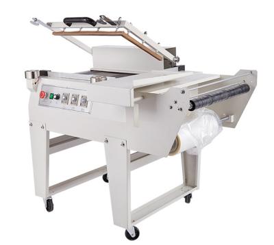 China Semi Automatic Food POF PVC Film Sealing Cutting Machine For Heat Shrink Paper Packaging for sale