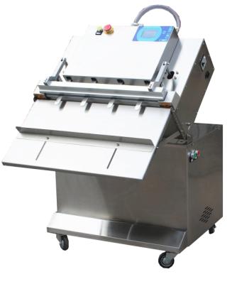 China Food Tilted Four-Spout Semi-automatic Vacuum Wrapping Sealing Machine for sale