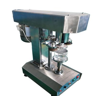 China Food semi-automatic single head glass bottle plastic rotary capping machine for sale for sale